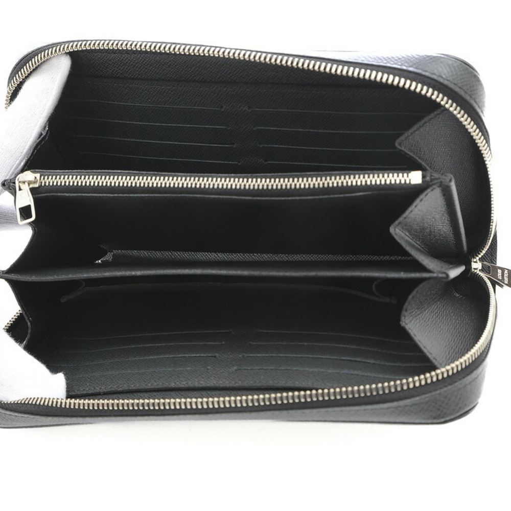 LOUIS VUITTON Taiga Zippy XL Round Zipper Long Wallet Noir M44275 - Picture 6 of 9
